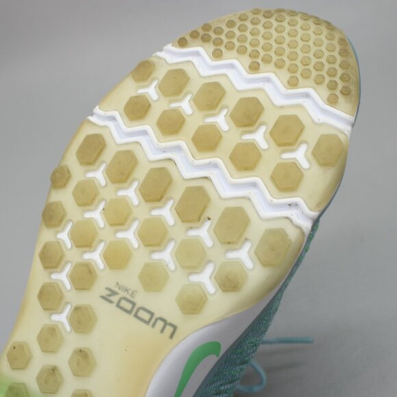 Nike Ladies 10 Fearless Flyknit Mica Blue Air Zoom Run Shoes Sneakers 850426-401 - Picture 10 of 12